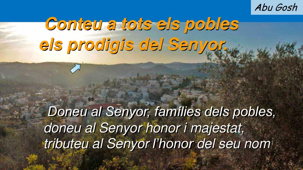Conteu a tots els pobles els prodigis del Senyor.