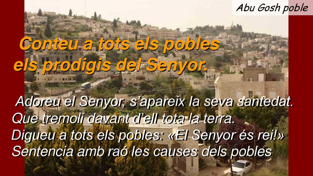 Conteu a tots els pobles els prodigis del Senyor.