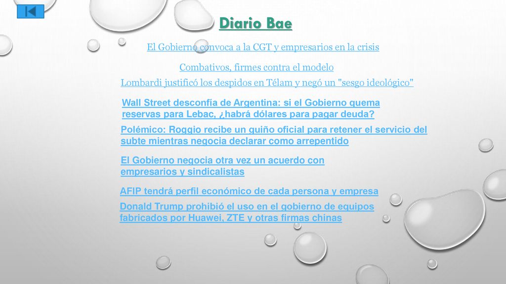 Diario Bae El Gobierno convoca a la CGT y empresarios en la crisis