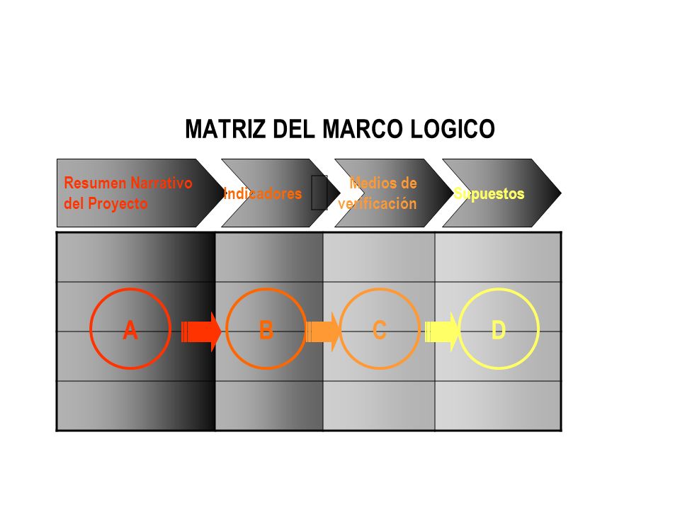 MATRIZ DEL MARCO LOGICO