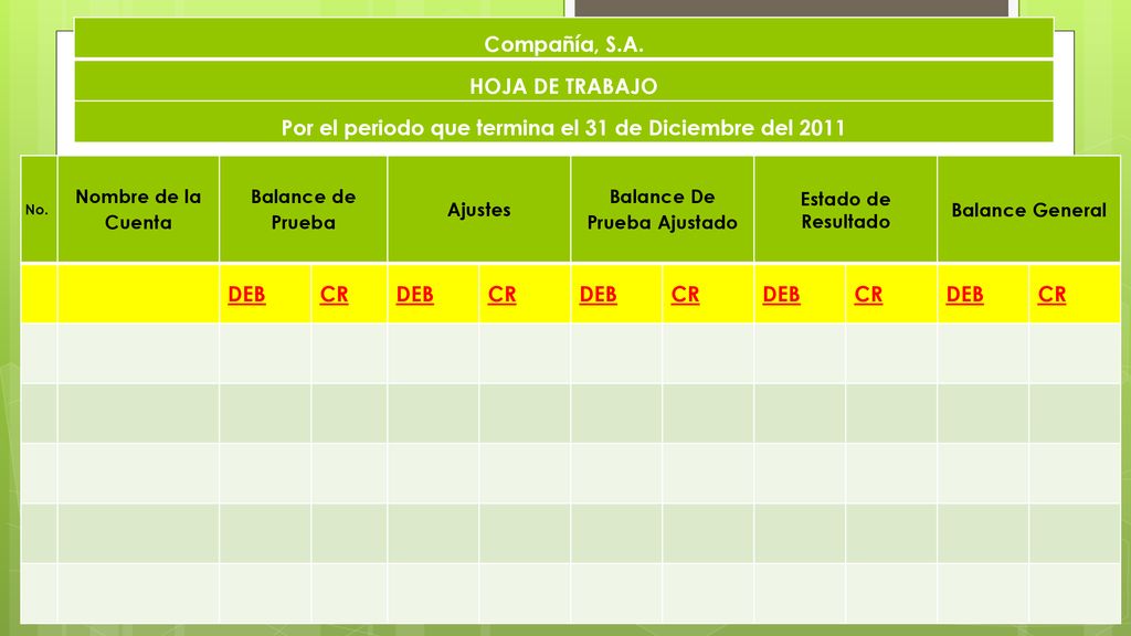 Por el periodo que termina el 31 de Diciembre del 2011