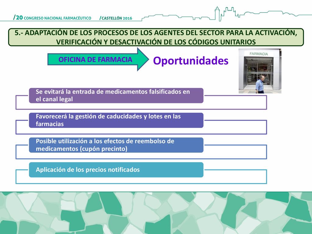 5.- ADAPTACIÓN DE LOS PROCESOS DE LOS AGENTES DEL SECTOR PARA LA ACTIVACIÓN, VERIFICACIÓN Y DESACTIVACIÓN DE LOS CÓDIGOS UNITARIOS