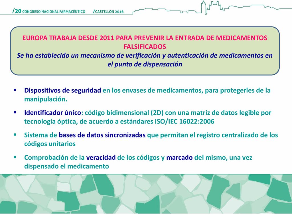 EUROPA TRABAJA DESDE 2011 PARA PREVENIR LA ENTRADA DE MEDICAMENTOS FALSIFICADOS