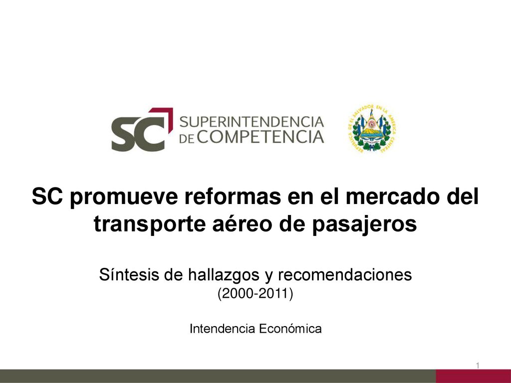 SC promueve reformas en el mercado del transporte aéreo de pasajeros