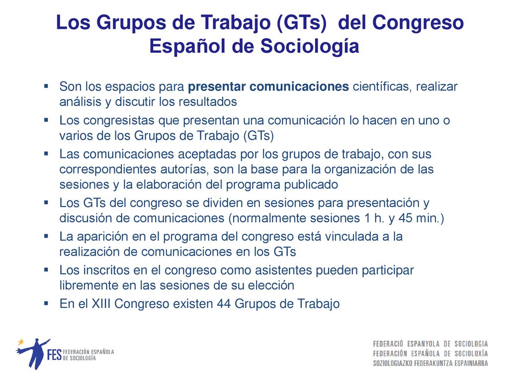Los Grupos de Trabajo (GTs) del Congreso Español de Sociología