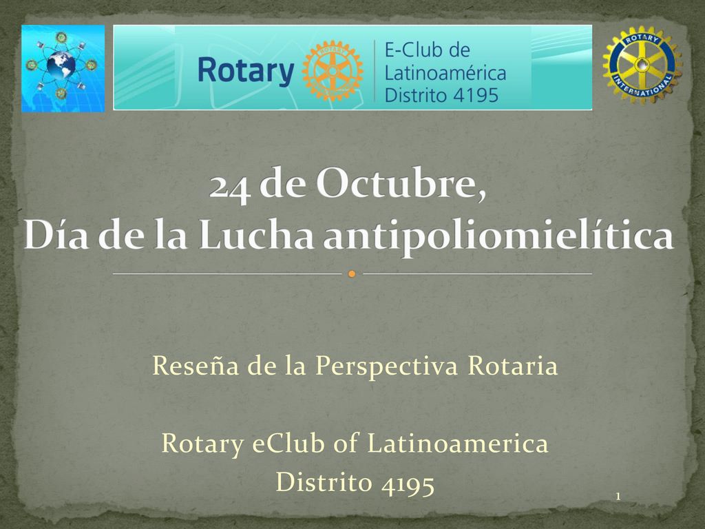 24 de Octubre, Día de la Lucha antipoliomielítica
