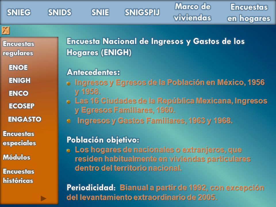 Encuesta Nacional de Ingresos y Gastos de los Hogares (ENIGH)