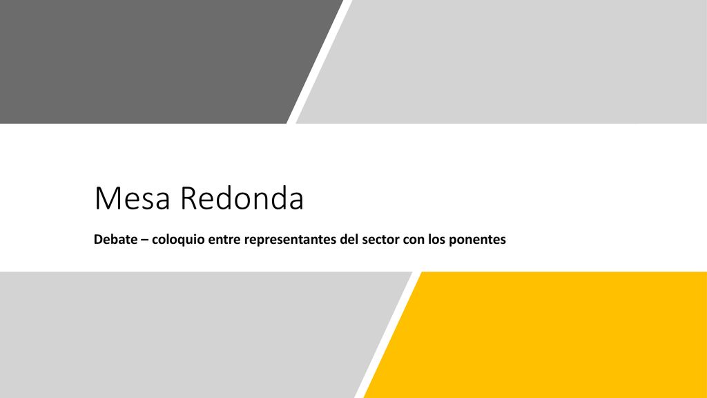 Debate – coloquio entre representantes del sector con los ponentes