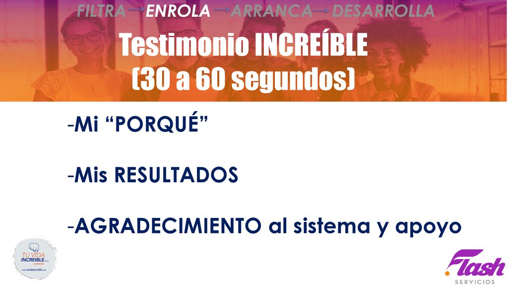Testimonio INCREÍBLE (30 a 60 segundos) Mi PORQUÉ Mis RESULTADOS