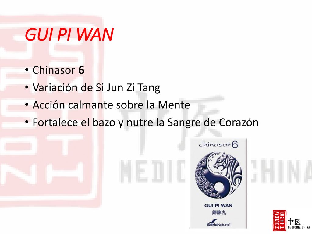 GUI PI WAN Chinasor 6 Variación de Si Jun Zi Tang