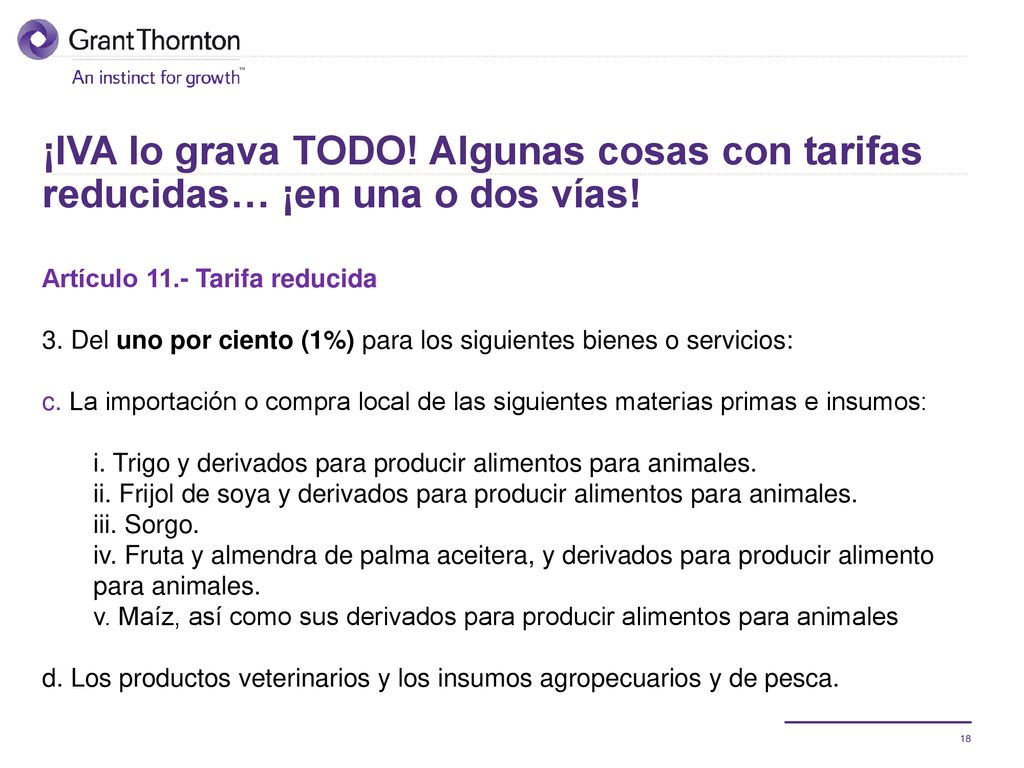 ¡IVA lo grava TODO! Algunas cosas con tarifas reducidas… ¡en una o dos vías!