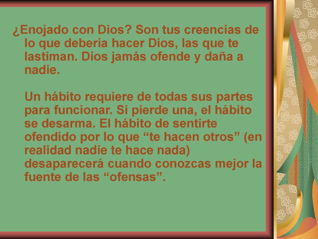 ¿Enojado con Dios. Son tus creencias de lo que debería hacer Dios, las que te lastiman.