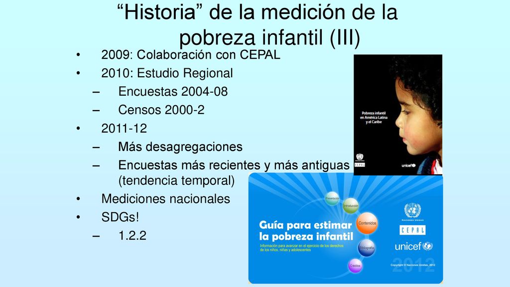 Historia de la medición de la pobreza infantil (III)
