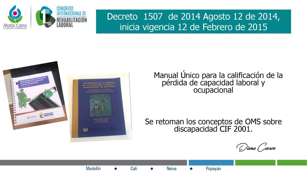 Se retoman los conceptos de OMS sobre discapacidad CIF 2001.