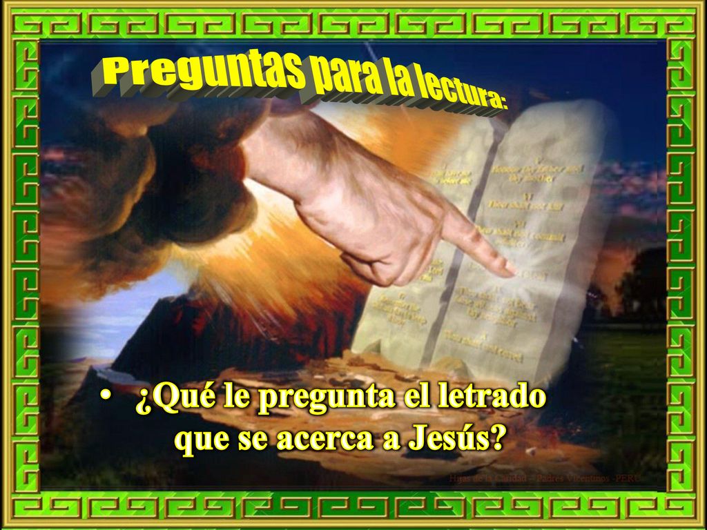 ¿Qué le pregunta el letrado que se acerca a Jesús