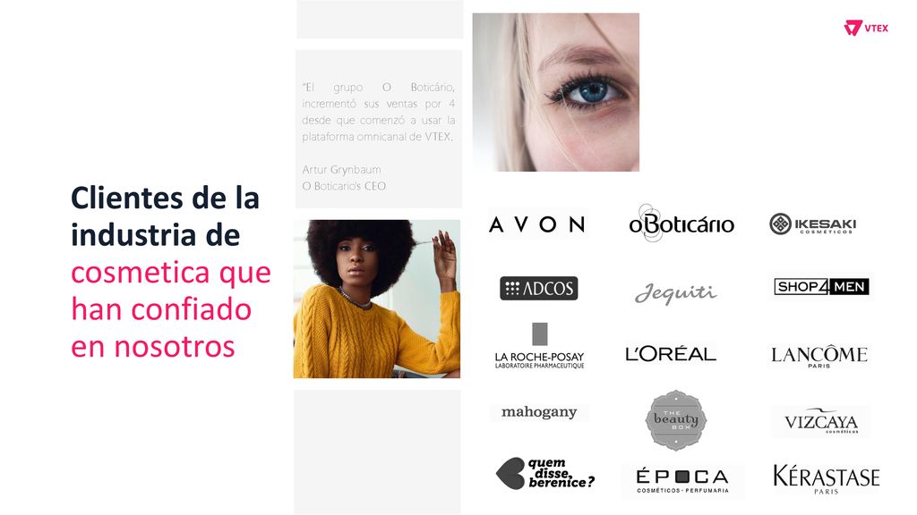 Clientes de la industria de cosmetica que han confiado en nosotros