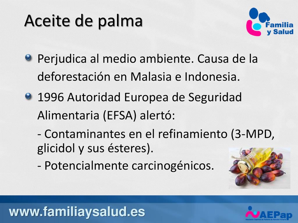 Aceite de palma Perjudica al medio ambiente. Causa de la deforestación en Malasia e Indonesia.
