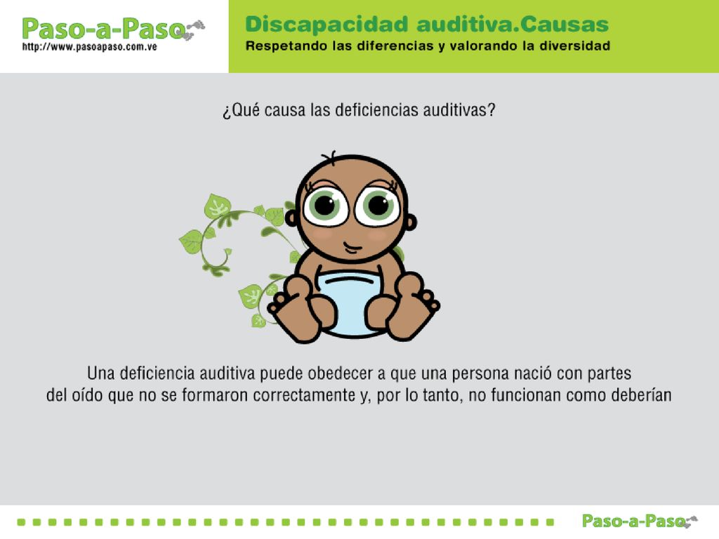 OBJETIVO: Abordar algunas de las causas de la Discapacidad Auditiva