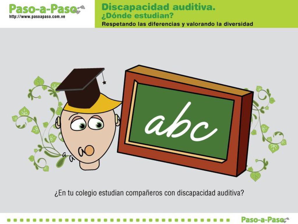 OBJETIVO: Reflexionar sobre la inclusión educativa de los alumnos sordos.