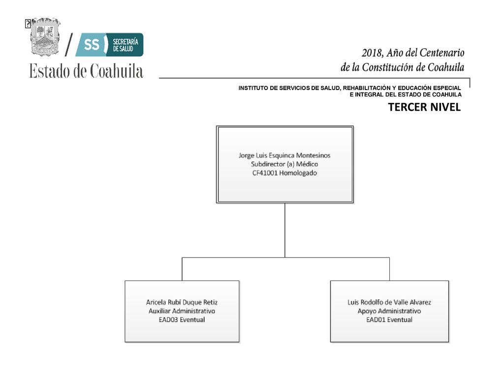 INSTITUTO DE SERVICIOS DE SALUD, REHABILITACIÓN Y EDUCACIÓN ESPECIAL E INTEGRAL DEL ESTADO DE COAHUILA