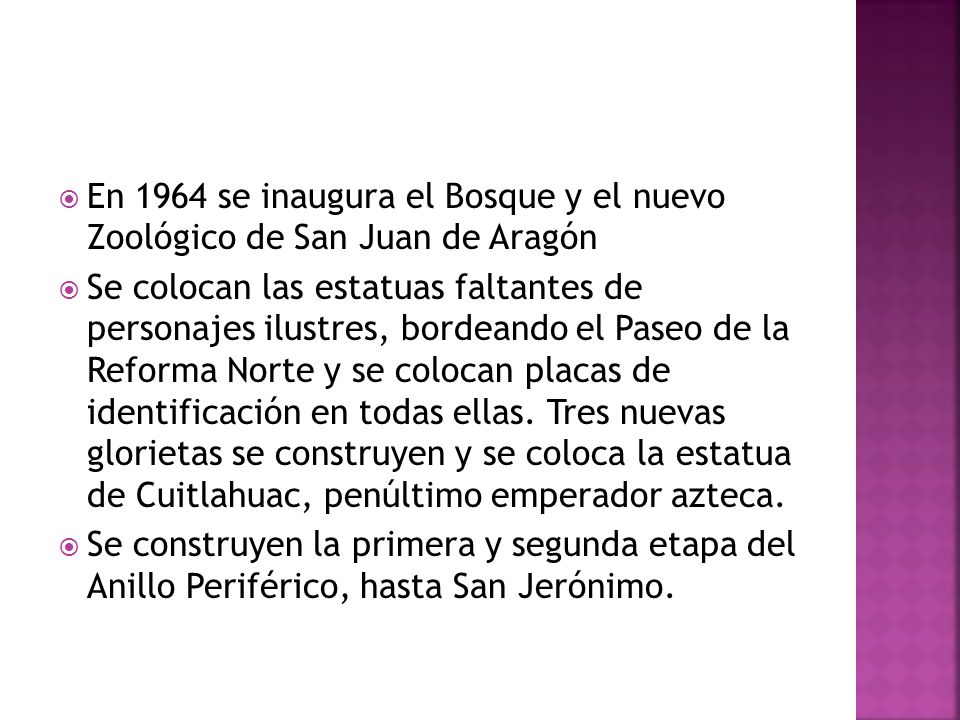 En 1964 se inaugura el Bosque y el nuevo Zoológico de San Juan de Aragón