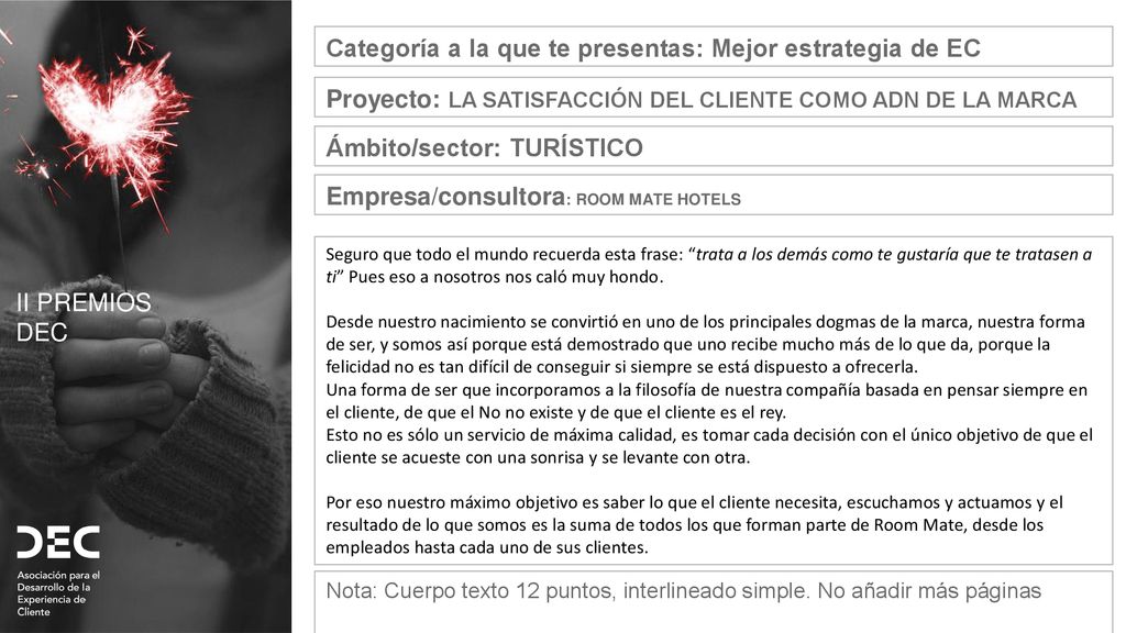 Categoría a la que te presentas: Mejor estrategia de EC