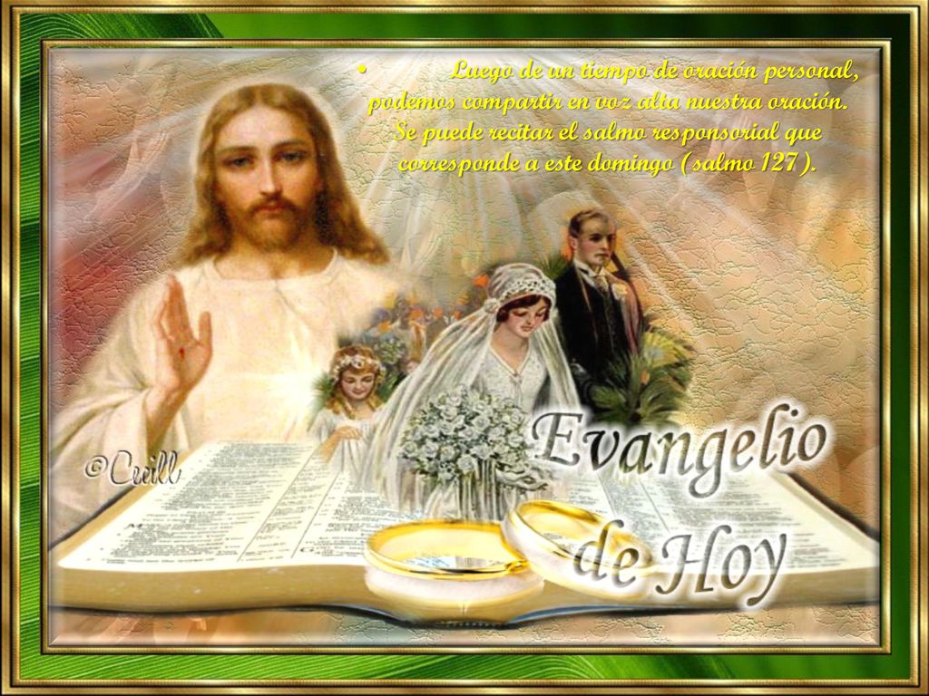 • Luego de un tiempo de oración personal, podemos compartir en voz alta nuestra oración.