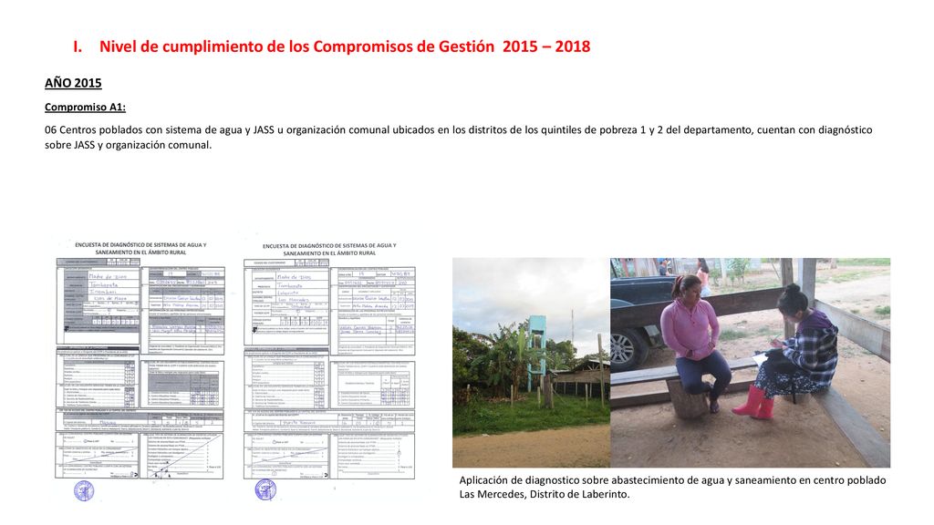 Nivel de cumplimiento de los Compromisos de Gestión 2015 – 2018