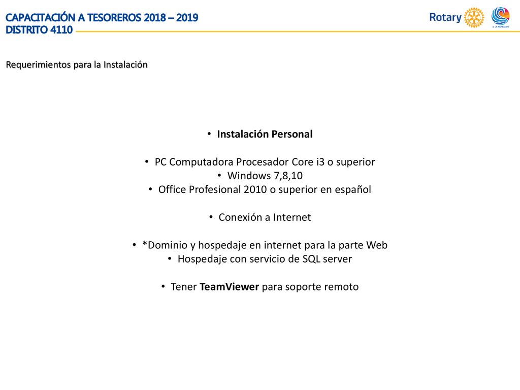PC Computadora Procesador Core i3 o superior Windows 7,8,10