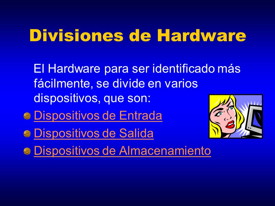 Divisiones de Hardware