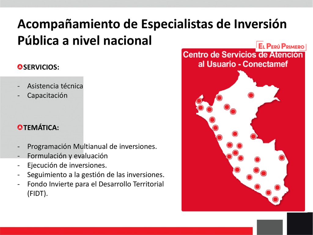 Acompañamiento de Especialistas de Inversión Pública a nivel nacional