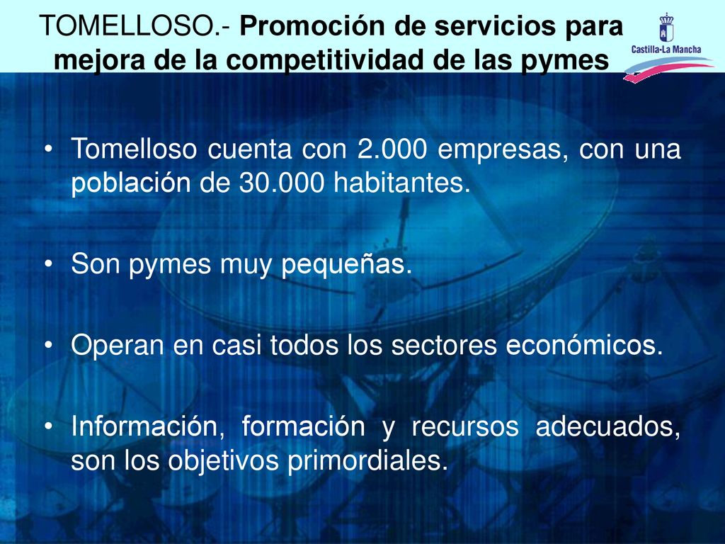 TOMELLOSO.- Promoción de servicios para mejora de la competitividad de las pymes