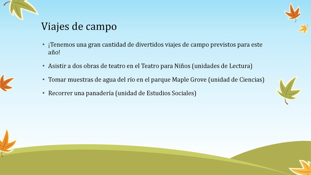 Viajes de campo ¡Tenemos una gran cantidad de divertidos viajes de campo previstos para este año!