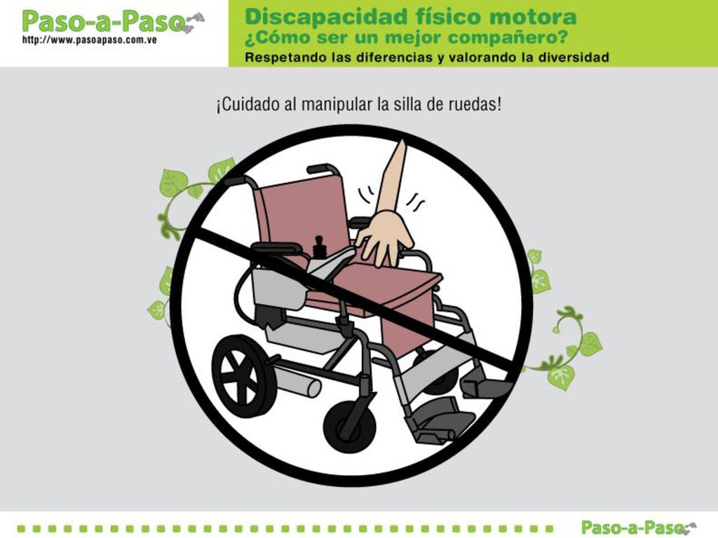 OBJETIVO: Aprender cómo ser mejores compañeros de las personas con discapacidad físico motora
