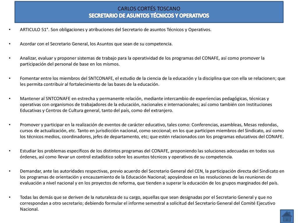 CARLOS CORTÉS TOSCANO SECRETARIO DE ASUNTOS TÉCNICOS Y OPERATIVOS