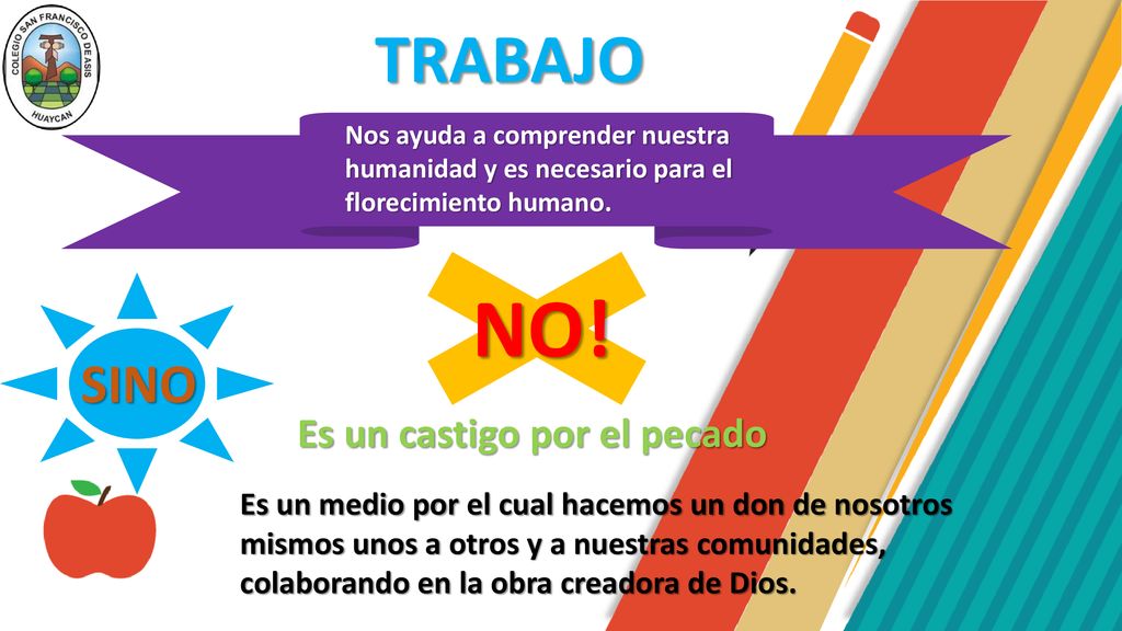 NO! TRABAJO SINO Es un castigo por el pecado