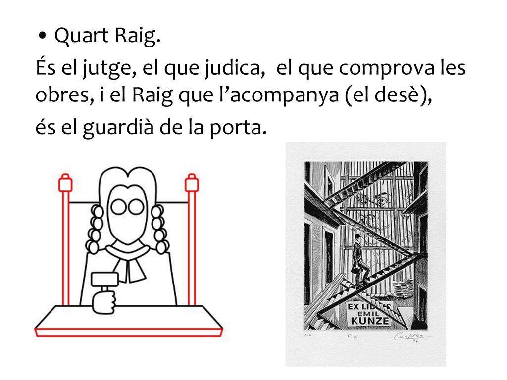 Quart Raig. És el jutge, el que judica, el que comprova les obres, i el Raig que l’acompanya (el desè),