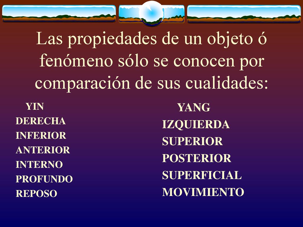 Las propiedades de un objeto ó fenómeno sólo se conocen por comparación de sus cualidades: