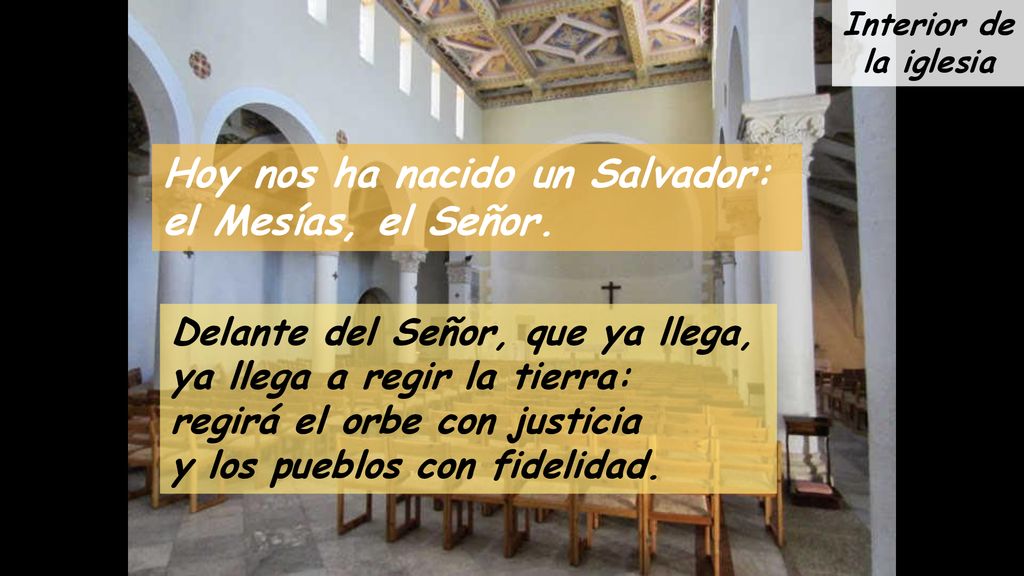 Hoy nos ha nacido un Salvador: el Mesías, el Señor.