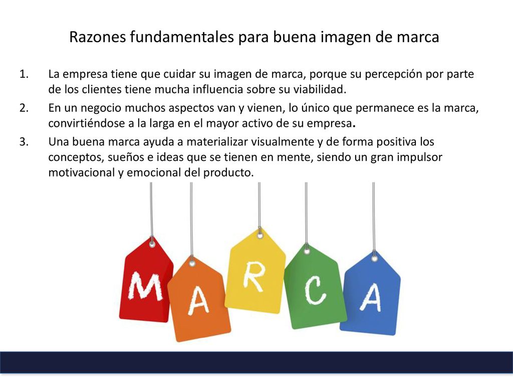 Razones fundamentales para buena imagen de marca