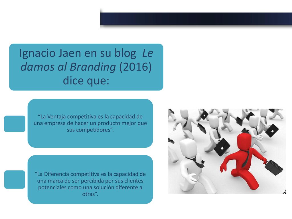 Ignacio Jaen en su blog Le damos al Branding (2016) dice que: