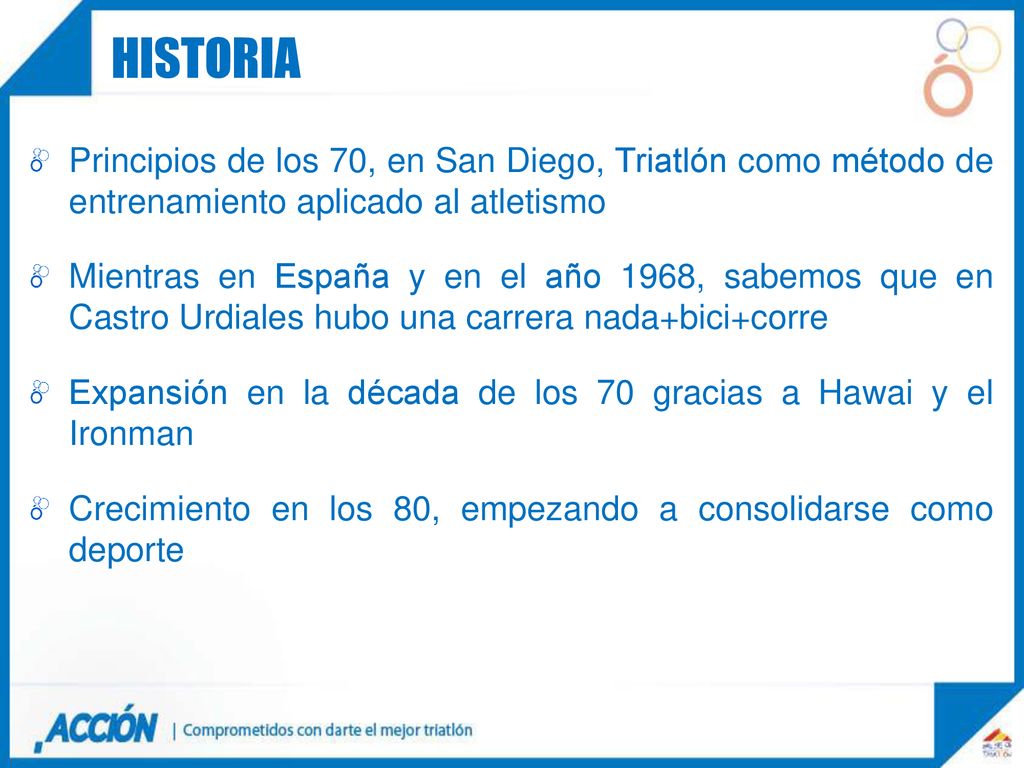 historia Principios de los 70, en San Diego, Triatlón como método de entrenamiento aplicado al atletismo.
