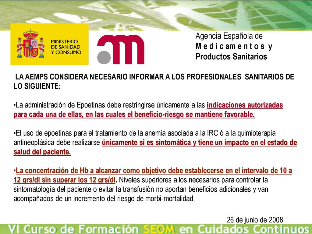 Agencia Española de M e d i c am e n t o s y Productos Sanitarios