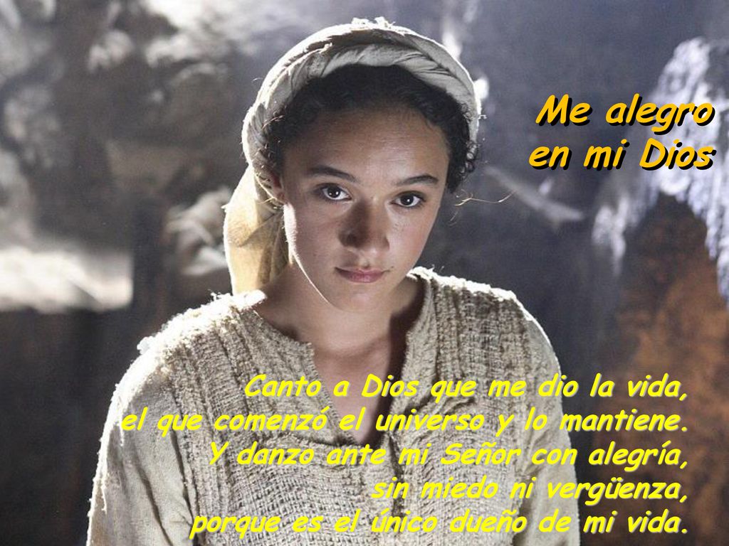 Me alegro en mi Dios Canto a Dios que me dio la vida,