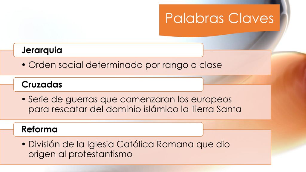Palabras Claves Jerarquia Orden social determinado por rango o clase