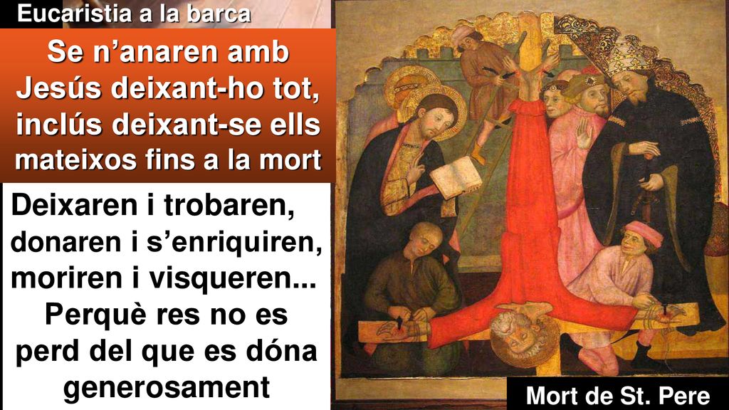 Perquè res no es perd del que es dóna generosament