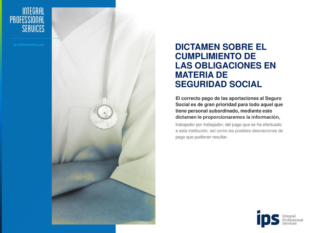 DICTAMEN SOBRE EL CUMPLIMIENTO DE LAS OBLIGACIONES EN MATERIA DE SEGURIDAD SOCIAL