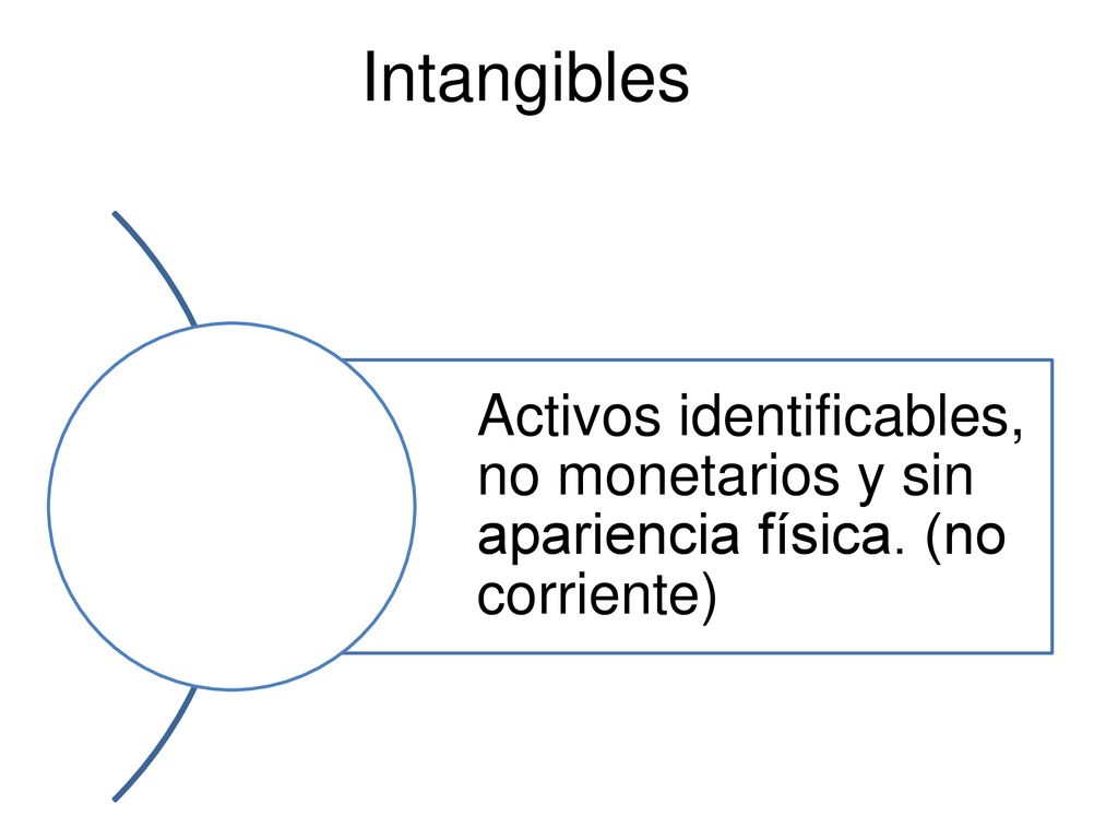 Intangibles Activos identificables, no monetarios y sin apariencia física. (no corriente)