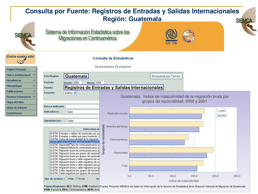 Consulta por Fuente: Registros de Entradas y Salidas Internacionales