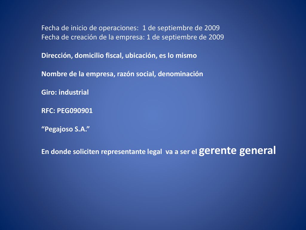 Fecha de inicio de operaciones: 1 de septiembre de 2009
